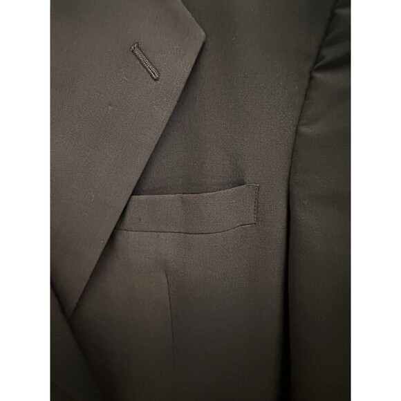 Christian Dior Monsieur Mens Blazer 48R Black Wool Sports Coat 2 Button Notched - Picture 7 of 13